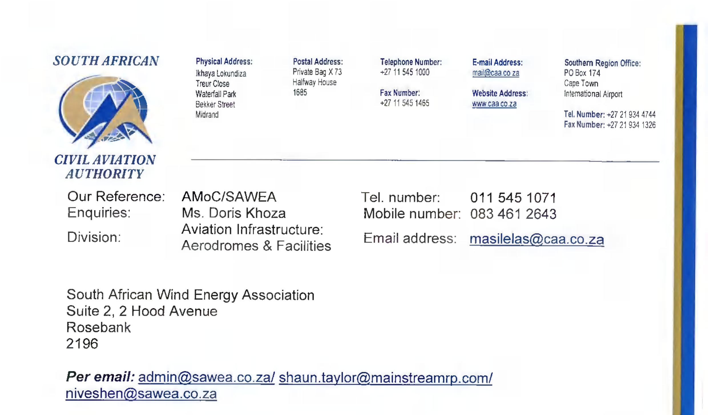 Alternative Means of Compliance