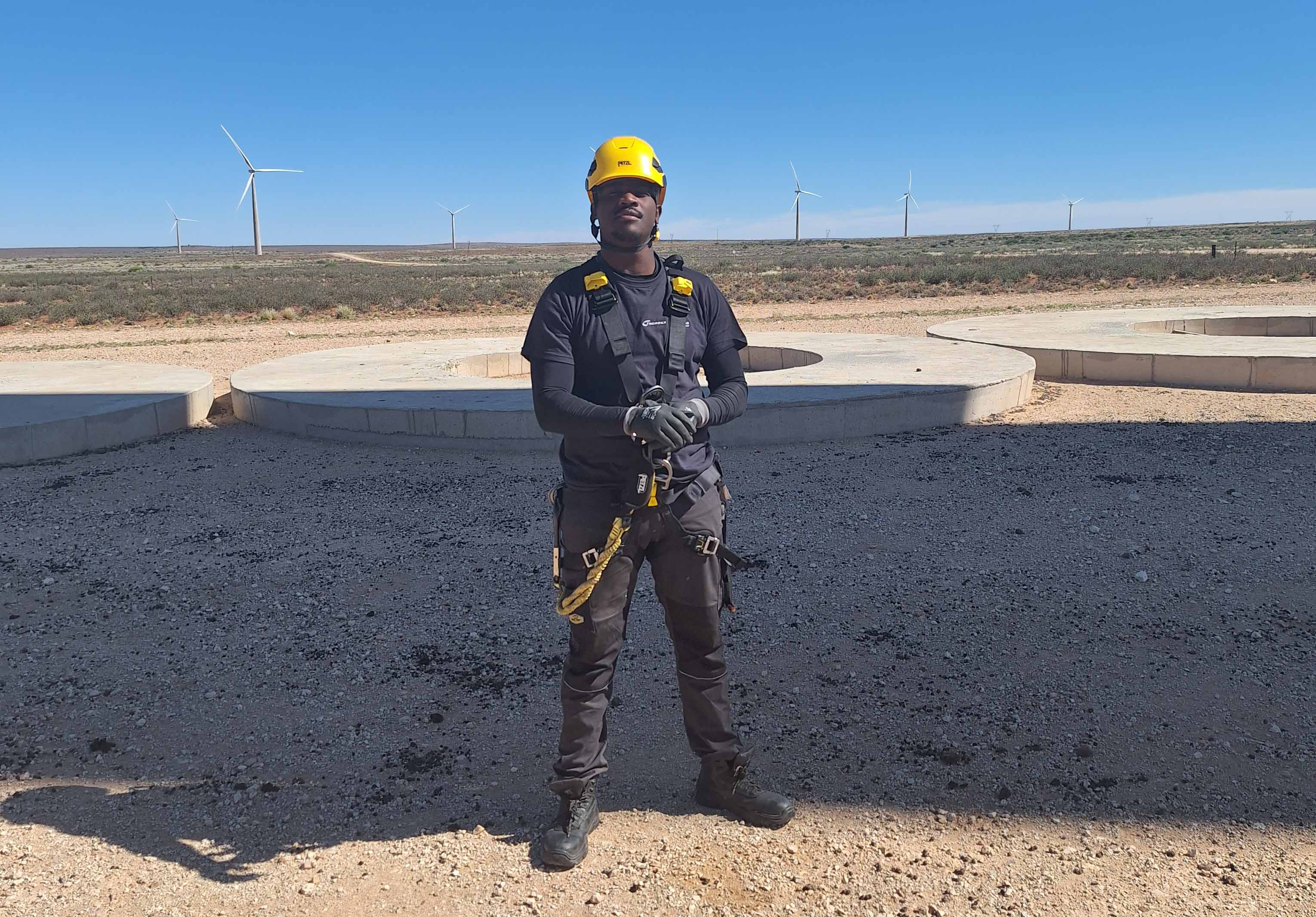 Lubalala Vandala on Garob Wind Farm.